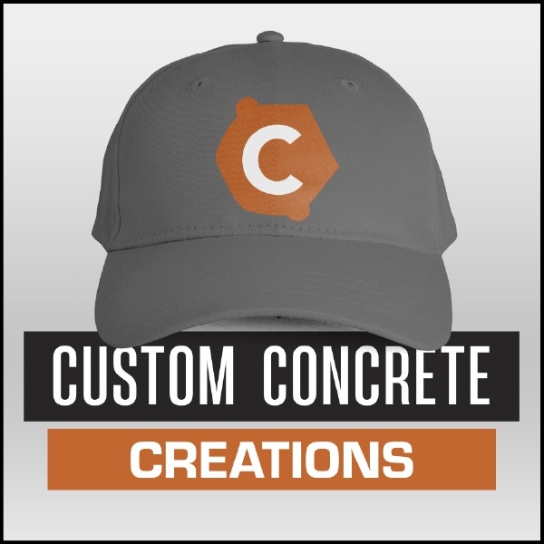 Logo design branding custom concrete creations hat