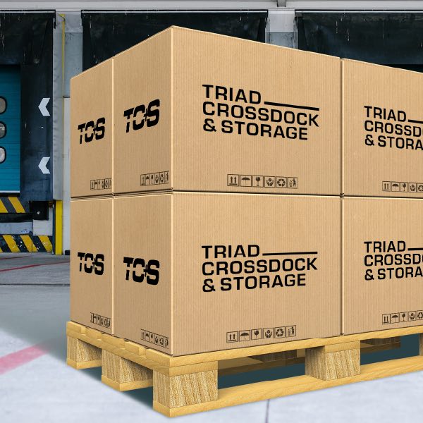 Logo design branding trad crossdock and storage boxes