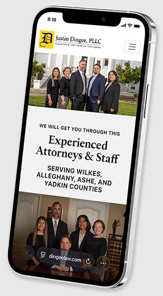 Mobile website design