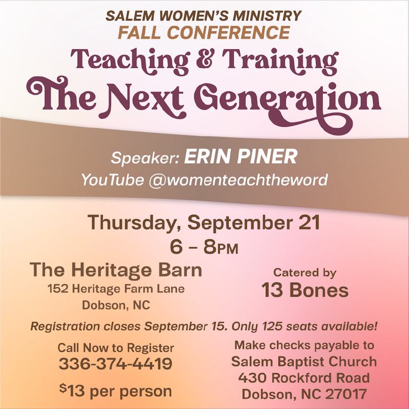 Salem Womens Ministry flyer print design