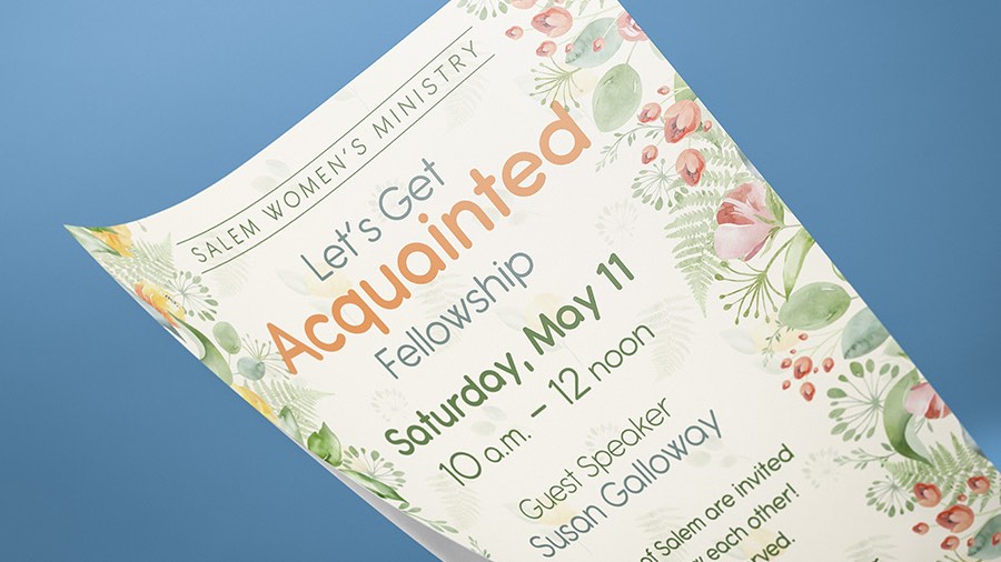 Flyer print design
