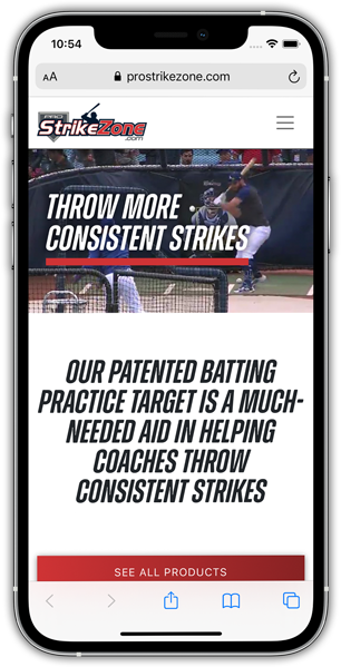 Pro Strike Zone smartphone mockup