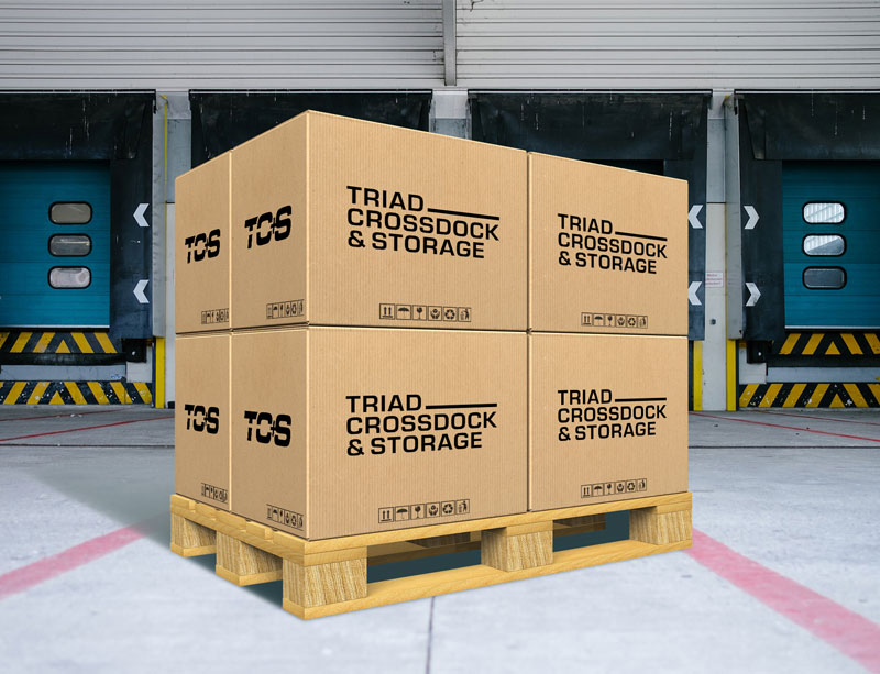 Triad Crossdock and Storage boxes mockup