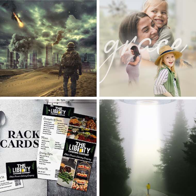 Graphic design services for advertising and marketing